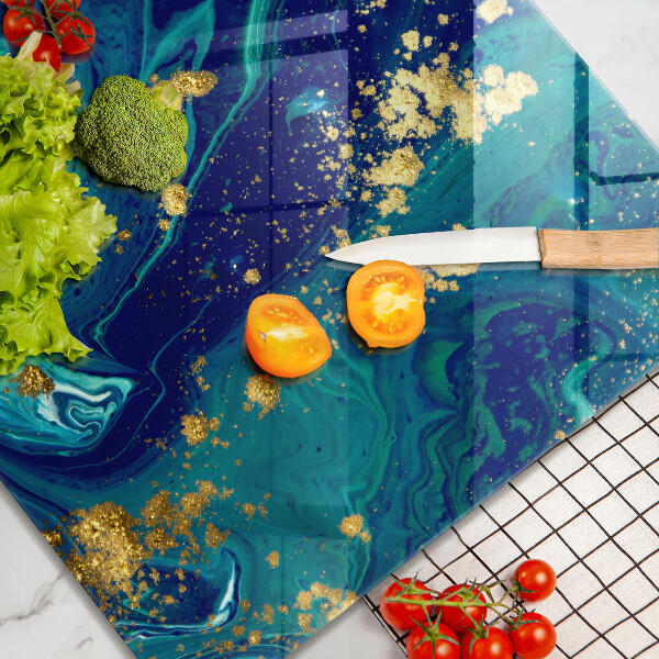 Kryt na indukčnú dosku Abstrakcia so zlatom