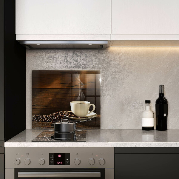 Sklo za varnú dosku Drevená šálka na kávu