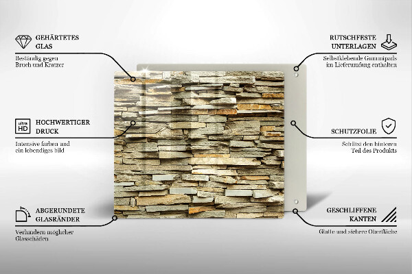 Sklo za varnú dosku Dekoratívne kamene
