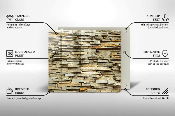 Sklo za varnú dosku Dekoratívne kamene