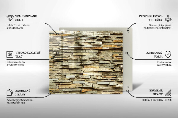 Sklo za varnú dosku Dekoratívne kamene
