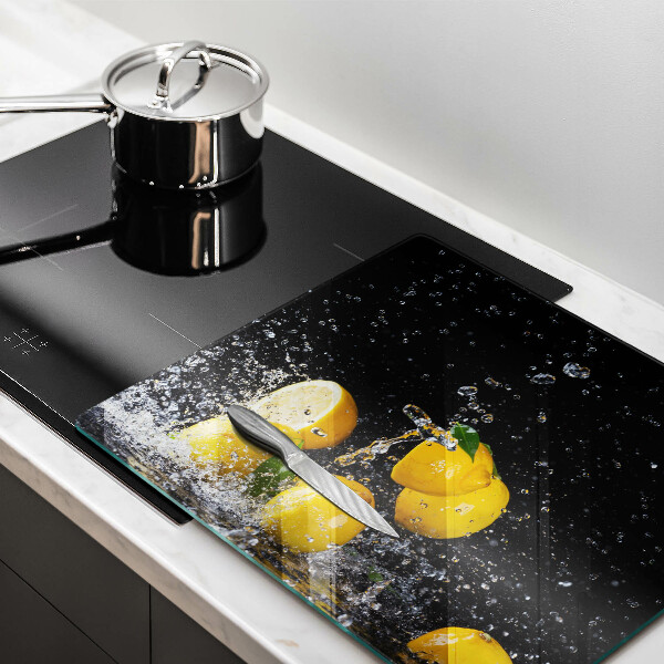 Sklo za varnú dosku Šťavnaté citrónové ovocie