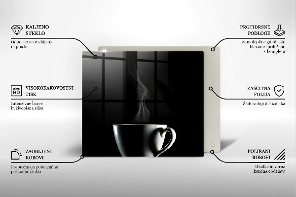 Sklo za varnú dosku Šálka čaju