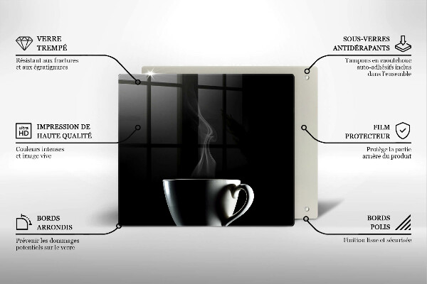 Sklo za varnú dosku Šálka čaju