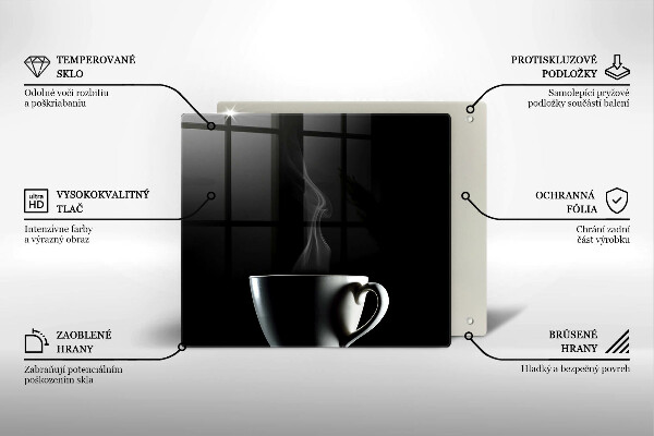 Sklo za varnú dosku Šálka čaju