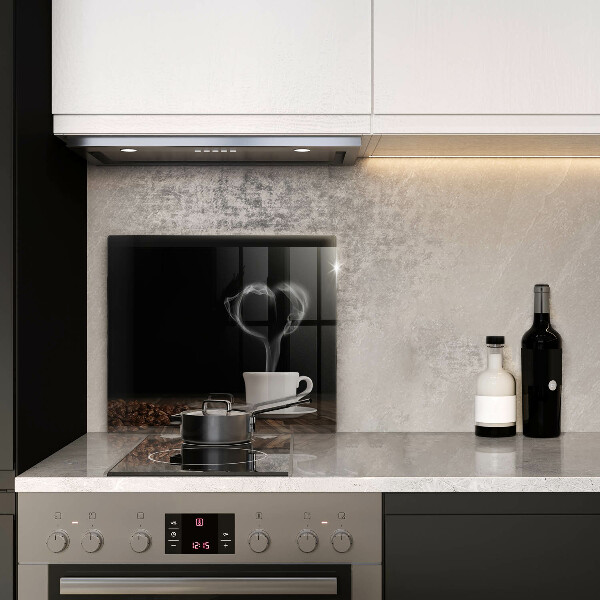 Kryt na indukčnú dosku Srdce šálky kávy