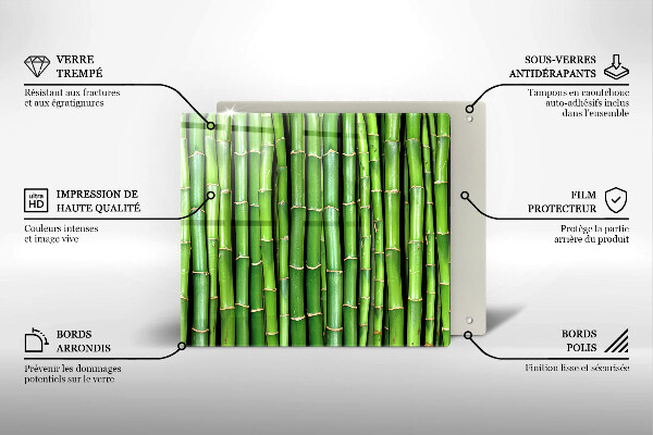 Sklo za varnú dosku Prírodné bambusy
