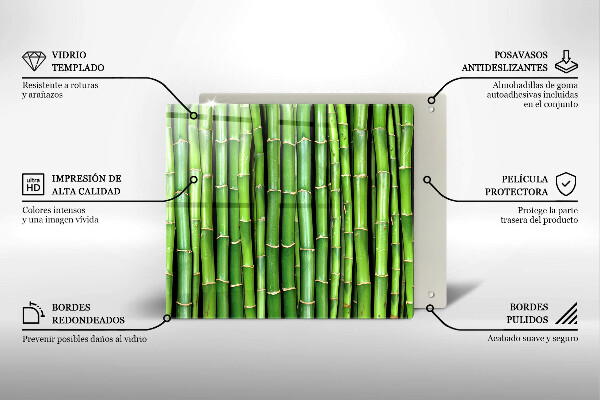 Sklo za varnú dosku Prírodné bambusy