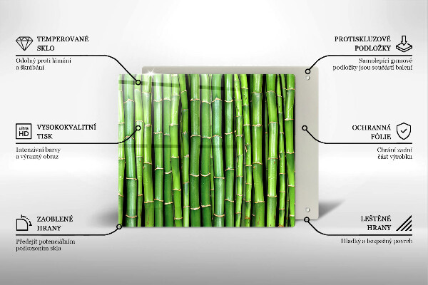 Sklo za varnú dosku Prírodné bambusy