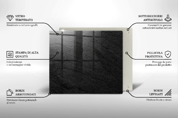 Kalené sklo za sporák Textúra kameňa