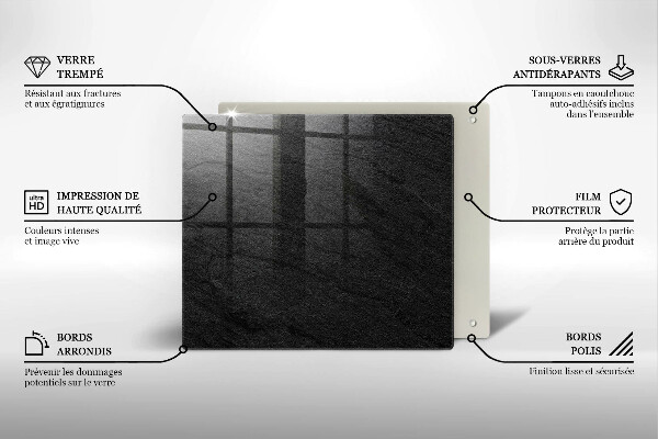 Kalené sklo za sporák Textúra kameňa