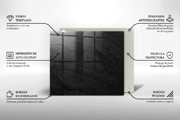 Kalené sklo za sporák Textúra kameňa