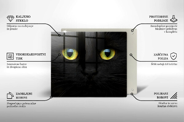 Kryt na indukčnú dosku Zvieracie mačacie oči