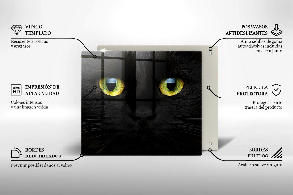 Kryt na indukčnú dosku Zvieracie mačacie oči