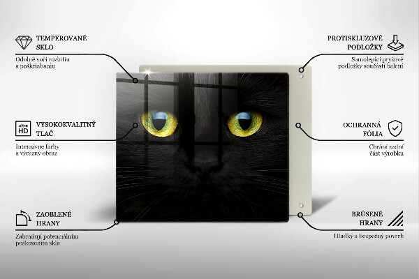 Kryt na indukčnú dosku Zvieracie mačacie oči