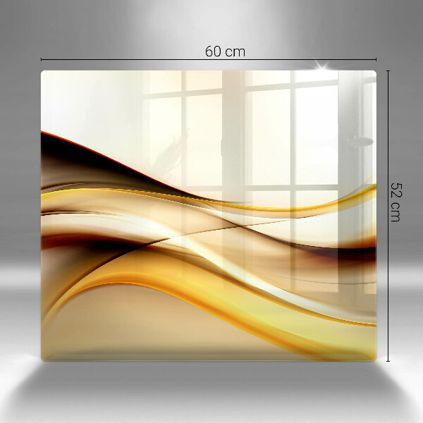 Kryt na indukčnú dosku Abstraktné dymové čiary