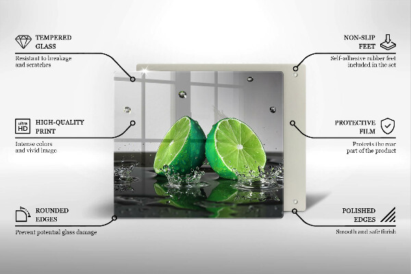 Kryt na indukčnú dosku Šťavnaté limetky a voda