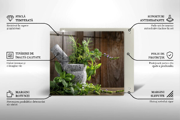 Sklo za varnú dosku Pestuje bylinky a drevo