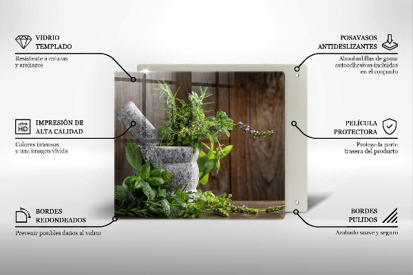 Sklo za varnú dosku Pestuje bylinky a drevo