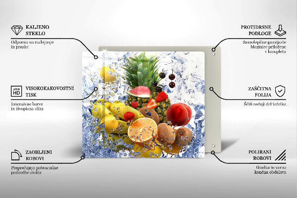 Kryt na indukčnú dosku Šťavnaté ovocie a voda