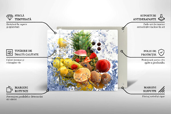 Kryt na indukčnú dosku Šťavnaté ovocie a voda