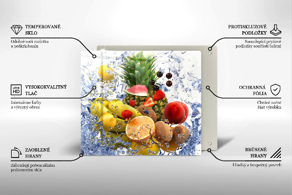 Kryt na indukčnú dosku Šťavnaté ovocie a voda