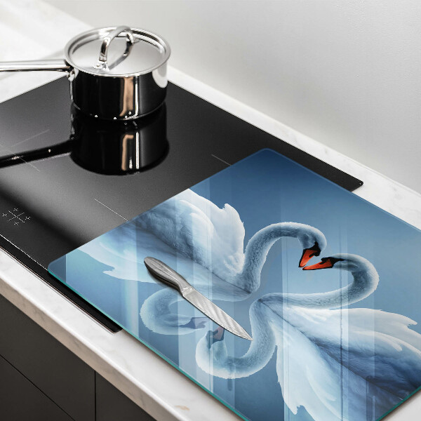 Sklo za varnú dosku Dve labutie srdcia