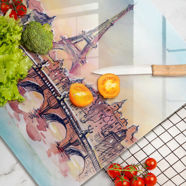 Sklo za varnú dosku Krajina Parížskej Eiffelovej veže