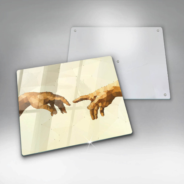 Kryt na indukčnú dosku Stvorenie Adamových rúk