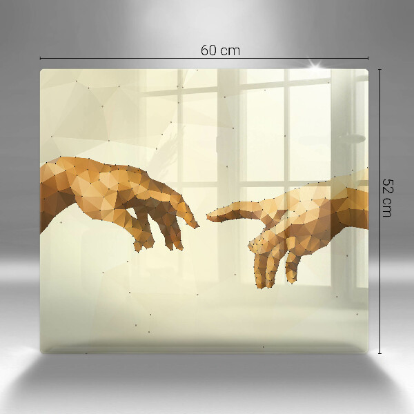 Kryt na indukčnú dosku Stvorenie Adamových rúk