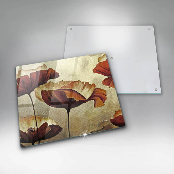 Kryt na indukčnú dosku Maľované boho kvety