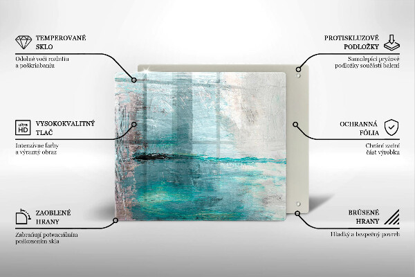 Kryt na indukčnú dosku Farba abstrakcie pozadia