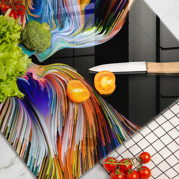 Kalené sklo za sporák Bozk abstrakcia