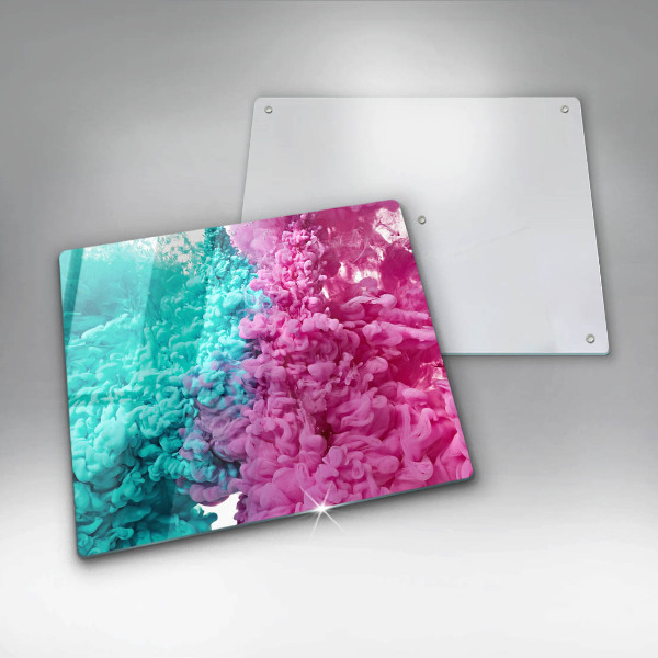 Krycia doska na sporák Tyrkysovo-ružový dym