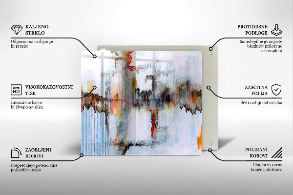 Kryt na indukčnú dosku Abstrakcia farby