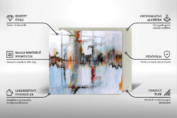 Kryt na indukčnú dosku Abstrakcia farby