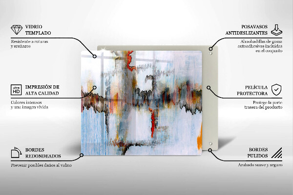 Kryt na indukčnú dosku Abstrakcia farby