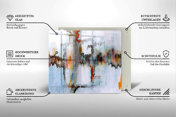Kryt na indukčnú dosku Abstrakcia farby
