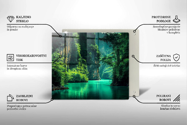 Sklo za varnú dosku Lagúnová krajina