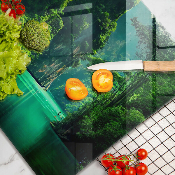 Sklo za varnú dosku Lagúnová krajina