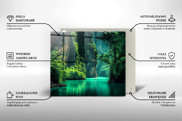 Sklo za varnú dosku Lagúnová krajina