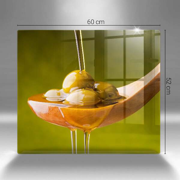 Sklo za varnú dosku Olivový olej a olivy