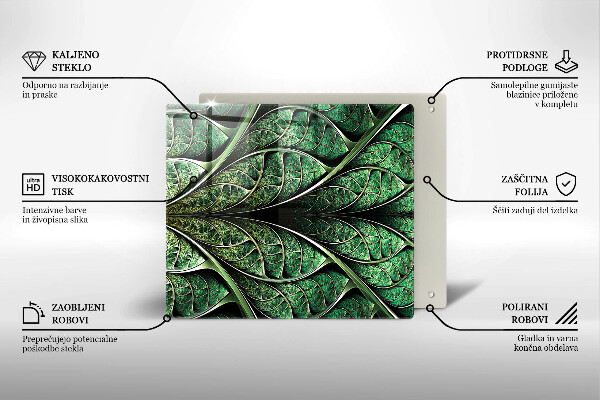 Kryt na indukčnú dosku Štruktúra žily listu