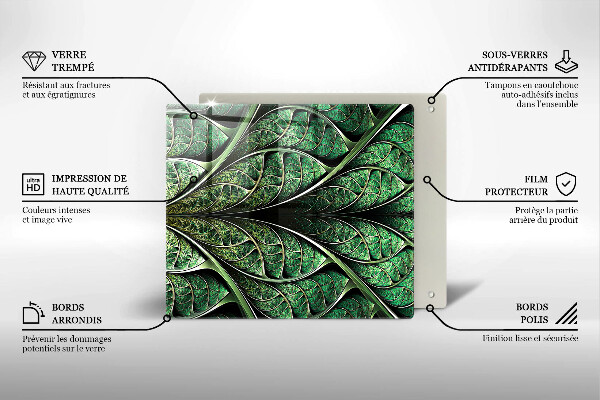 Kryt na indukčnú dosku Štruktúra žily listu
