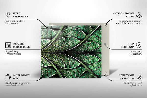 Kryt na indukčnú dosku Štruktúra žily listu