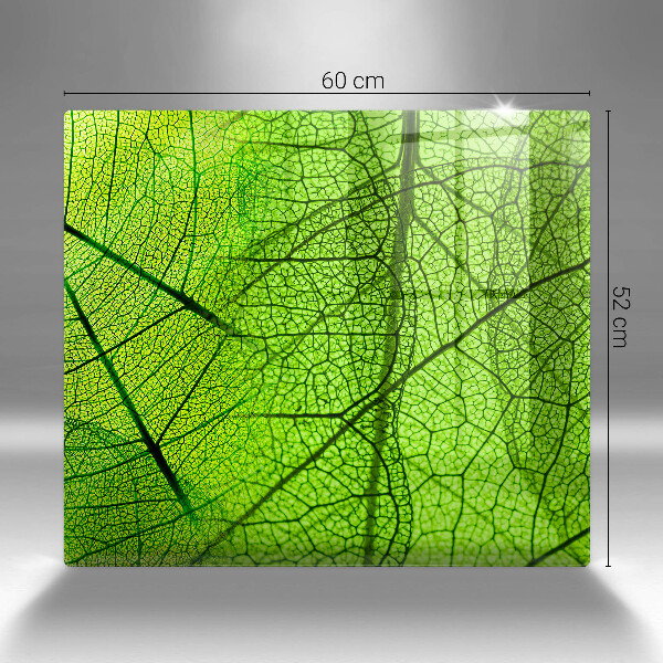 Kryt na indukčnú dosku Prírodné žilky listov