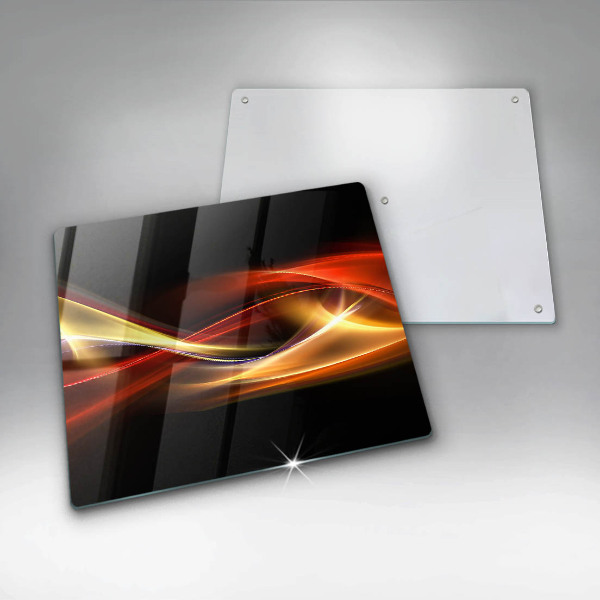 Kryt na indukčnú dosku Abstraktný dym a svetlo