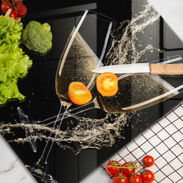 Kalené sklo za sporák Poháre na šampanské