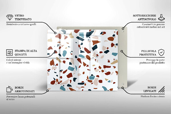 Krycia doska na sporák Dekoratívny kameň