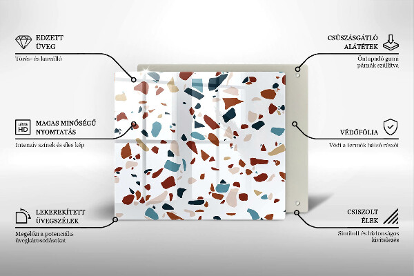 Krycia doska na sporák Dekoratívny kameň